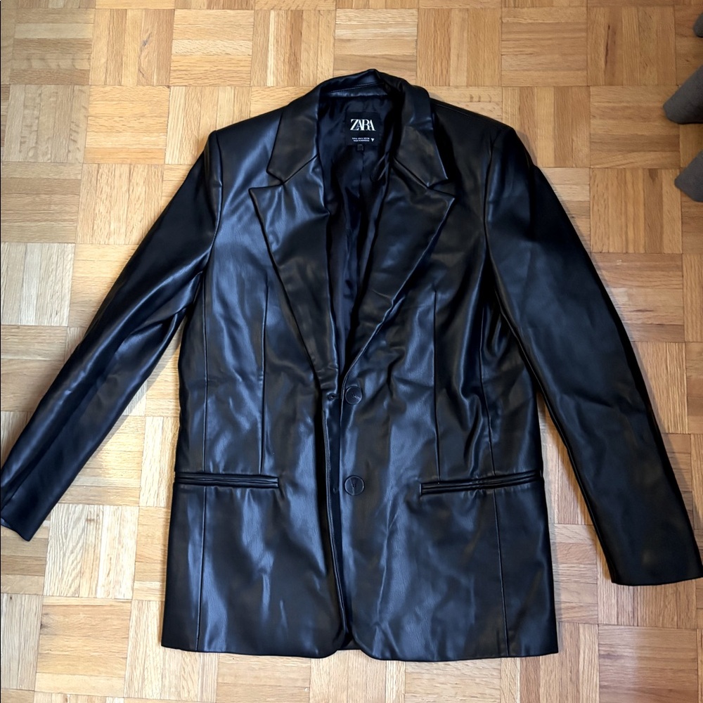 Zara leather jacket